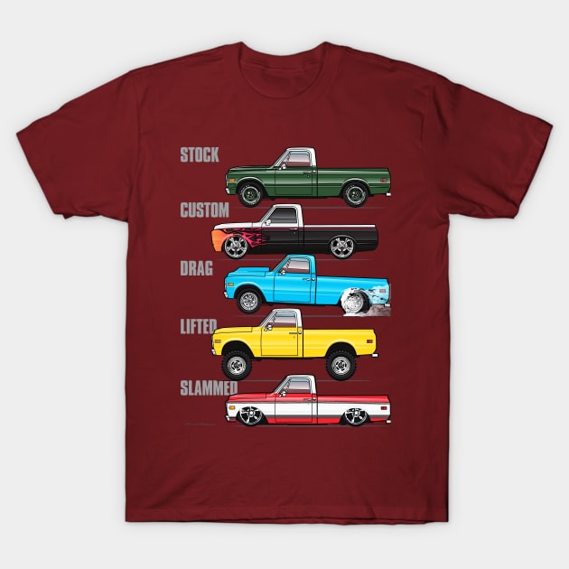 69-72 Classic Trucks T-Shirt by JRCustoms44